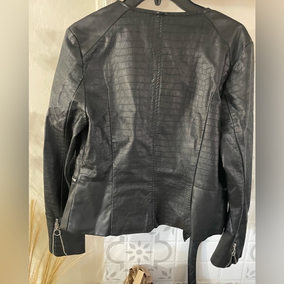 Cavalini croc faux leather jacket - Picture 3 of 4